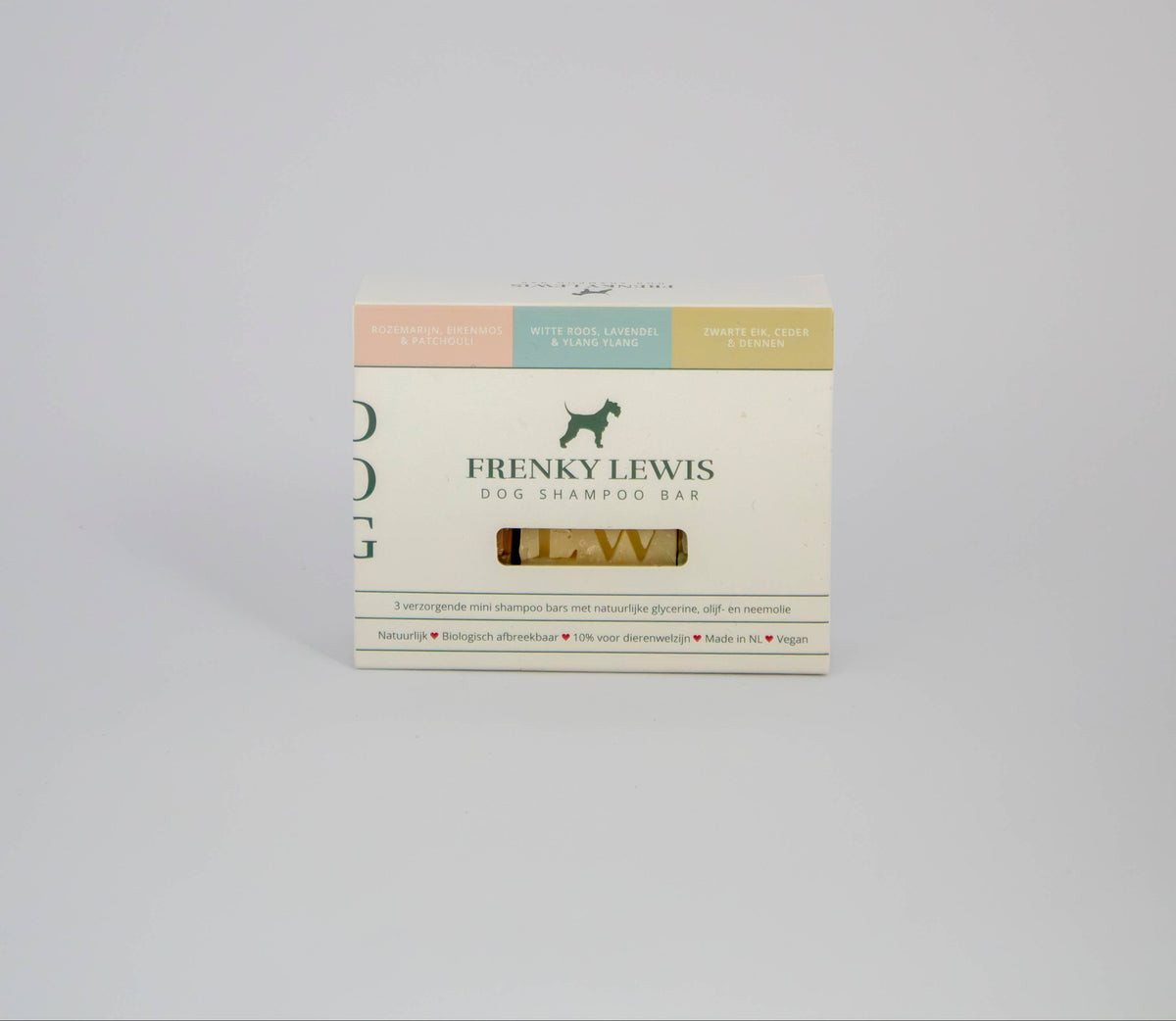 Hundeshampoo-Bar - 3 Mini-Stücke in 3 Düften - 100 % natürlich