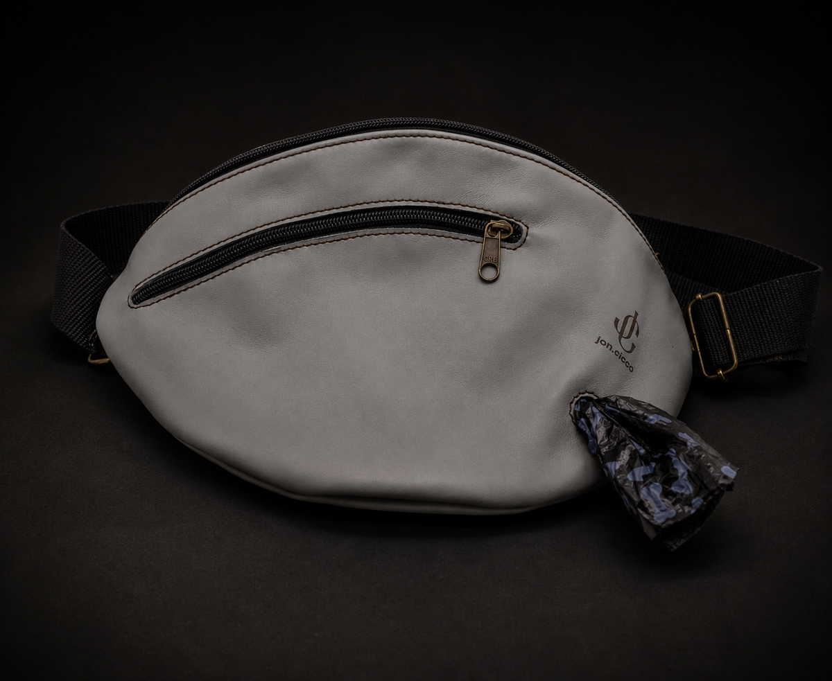 Bauchtasche Bix Schwarz – Echtleder