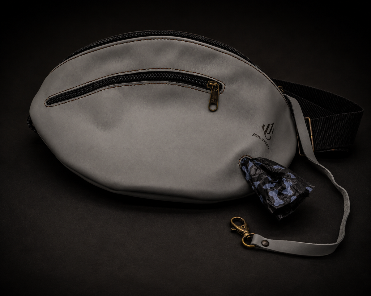 Bauchtasche Bix Schwarz – Echtleder