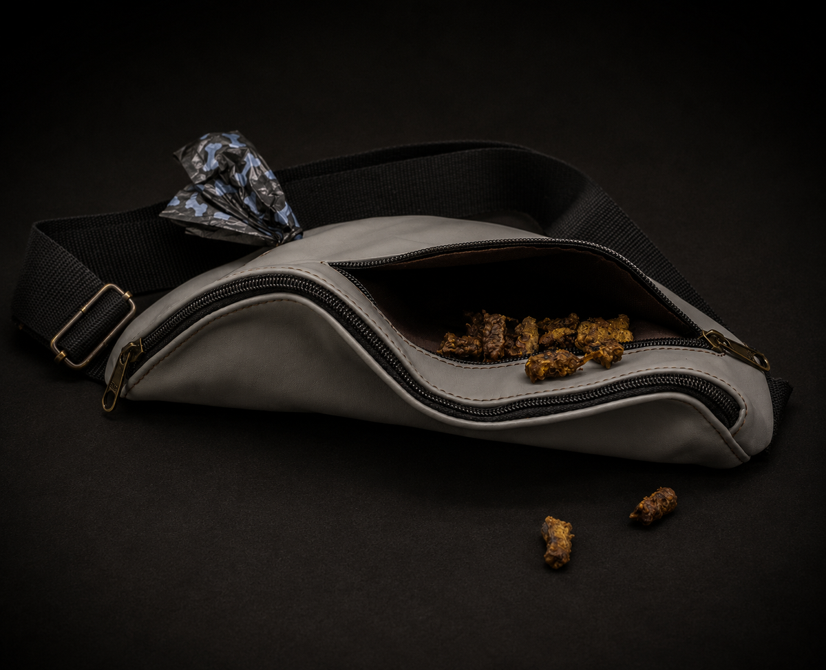 Bauchtasche Bix Schwarz – Echtleder