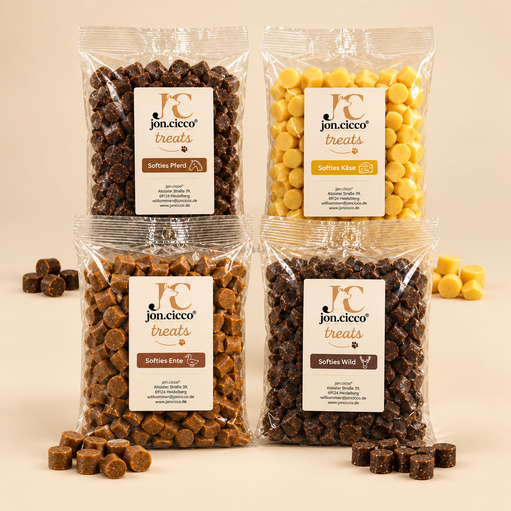 Softies Probierbundle | Ente, Käse, Pferd & Wild