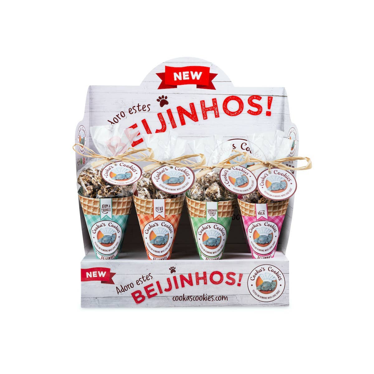 Beijinhos - Knusprige und natürliche 'Truthahn & Thunfisch' Hundeleckerlis