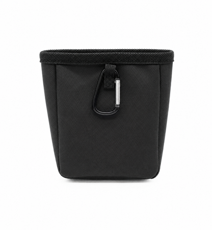 Futterbeutel Zorbi Schwarz mit Karabiner – Kollektion Hundehöhle