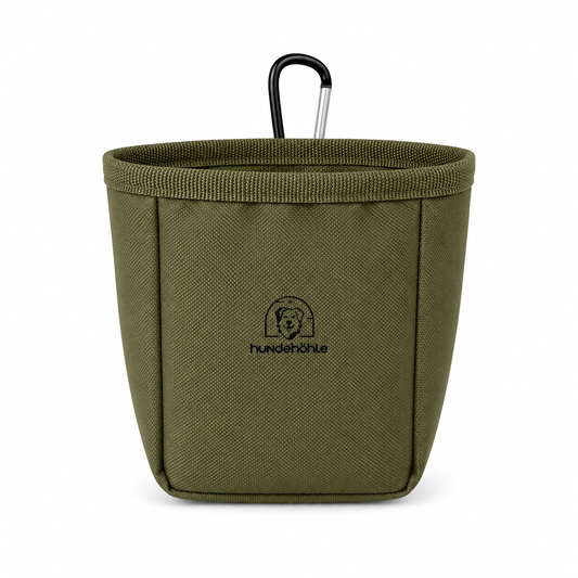 Futterbeutel Zorbi Khaki mit Karabiner – Kollektion Hundehöhle
