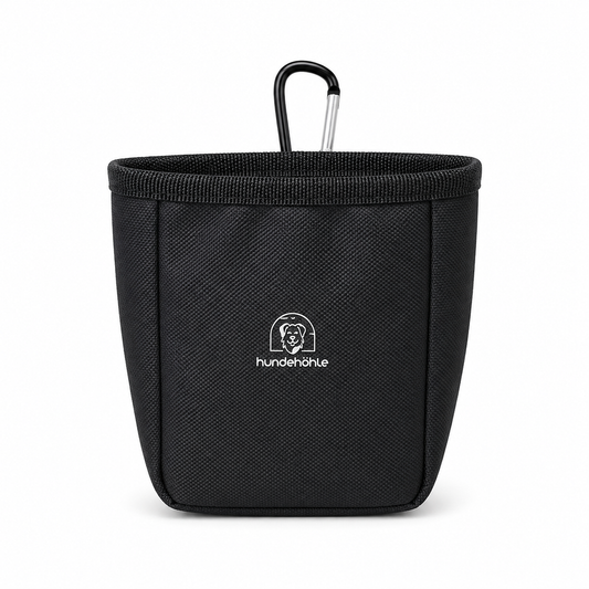 Futterbeutel Zorbi Schwarz mit Karabiner – Kollektion Hundehöhle