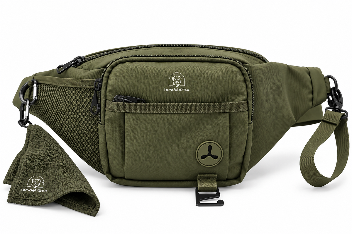 Gassibauchtasche Minon Schwarz – Kollektion Hundehöhle