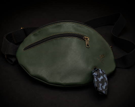 Bauchtasche Bix Dunkelgrün – Echtleder