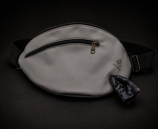 Bauchtasche Bix Grau – Echtleder