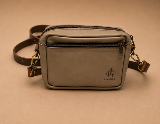 Gassitasche Goi Khaki – Echtleder