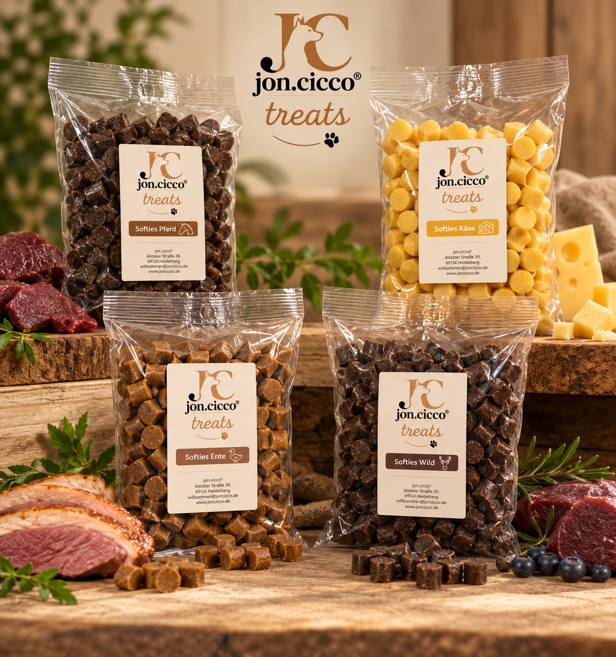 Softies Probierbundle | Ente, Käse, Pferd & Wild