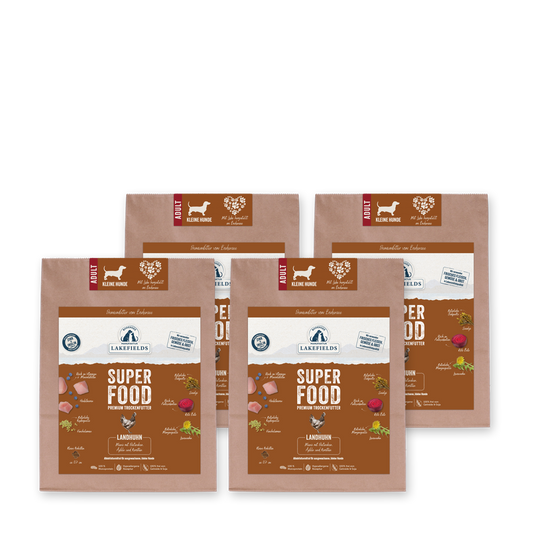 Superfood Premium LANDHUHN Komplettmenü für kleine Hunde