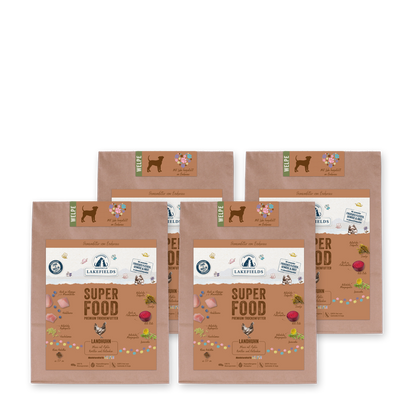 Superfood Premium LANDHUHN Komplettmenü für Welpen