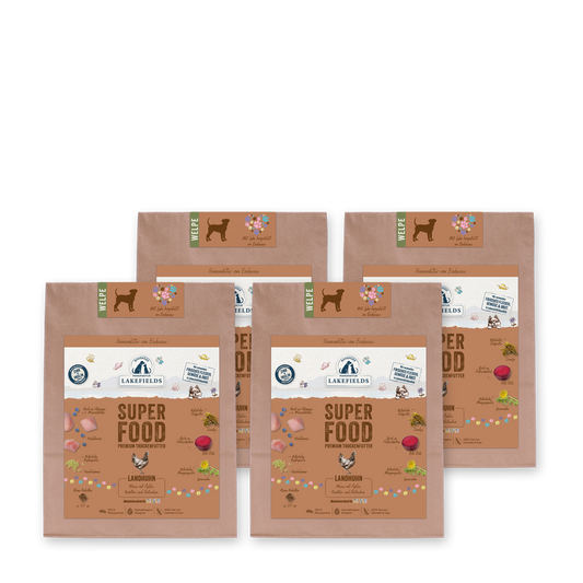 Superfood Premium LANDHUHN Komplettmenü für Welpen