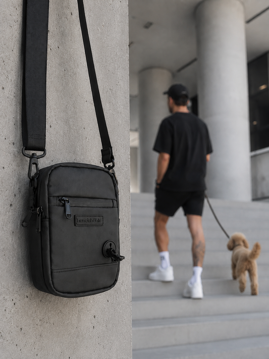 Gassitasche Vyran Schwarz – Kollektion Hundehöhle